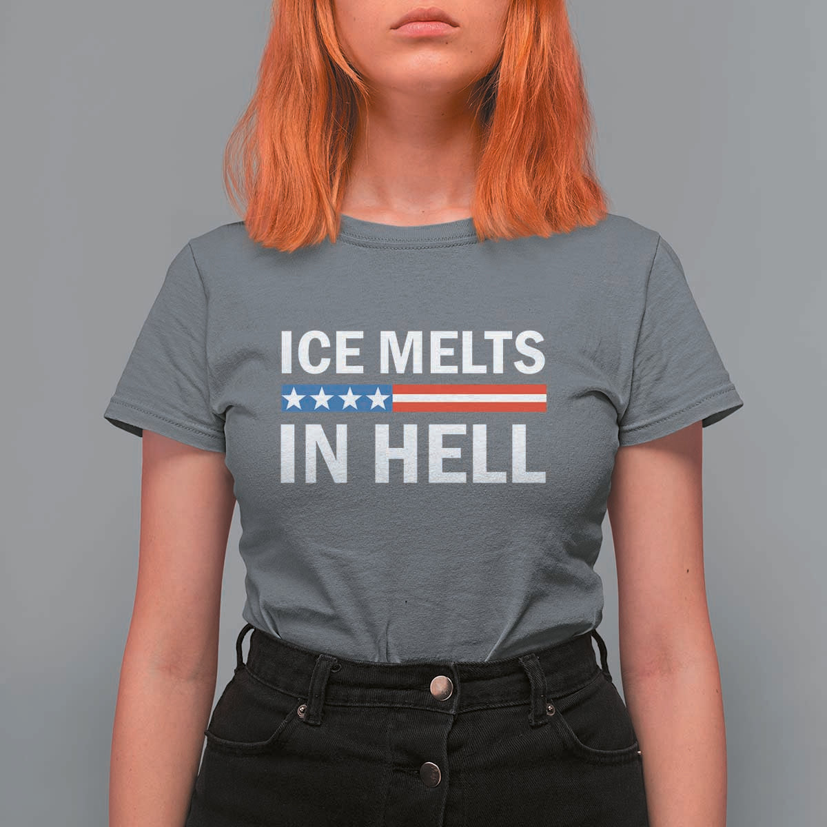 Ice Melts In Hell T Shirt For Women Activist Statement Quote