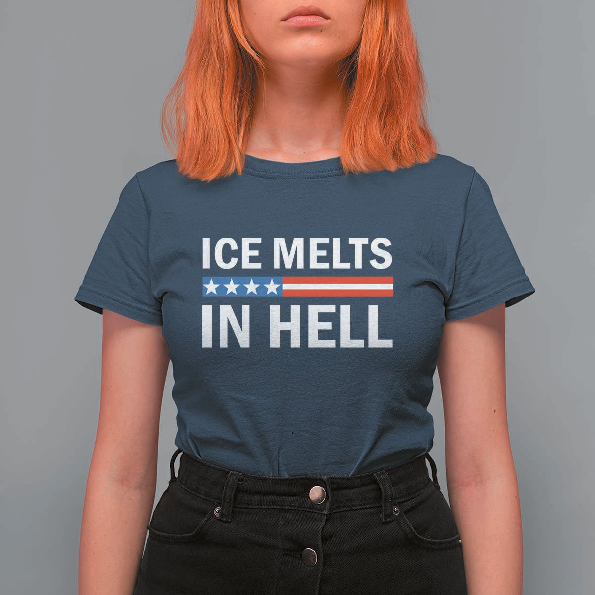 Ice Melts In Hell T Shirt For Women Activist Statement Quote