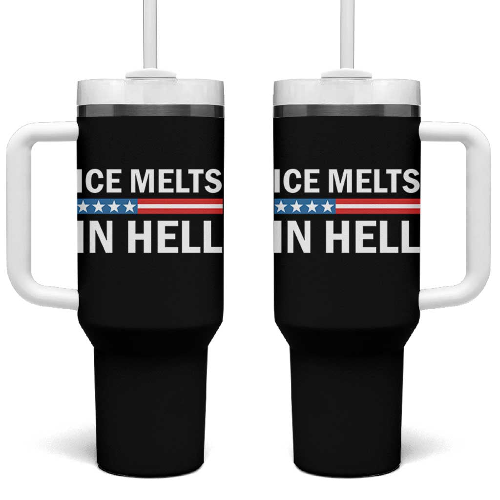 Ice Melts In Hell Tumbler With Handle Activist Statement Quote