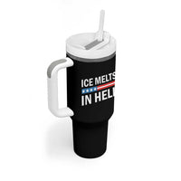 Ice Melts In Hell Tumbler With Handle Activist Statement Quote