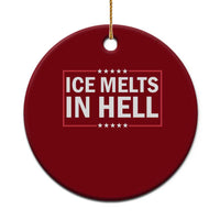Ice Melts In Hell Ceramic Ornament Immigrant Rights Activist Statement Protest Quote