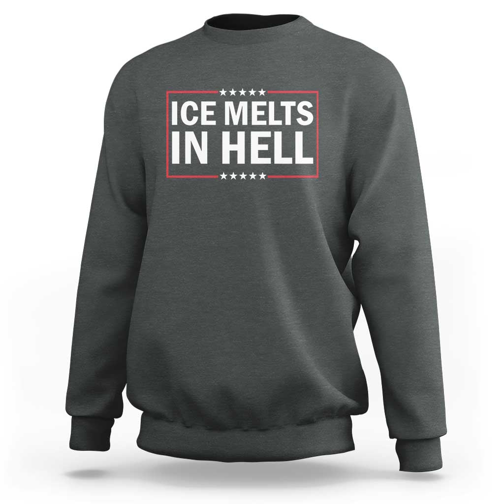 Ice Melts In Hell Sweatshirt Immigrant Rights Activist Statement Protest Quote