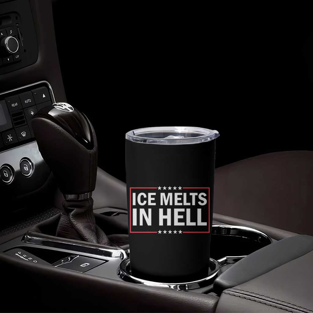 Ice Melts In Hell Tumbler Cup Immigrant Rights Activist Statement Protest Quote
