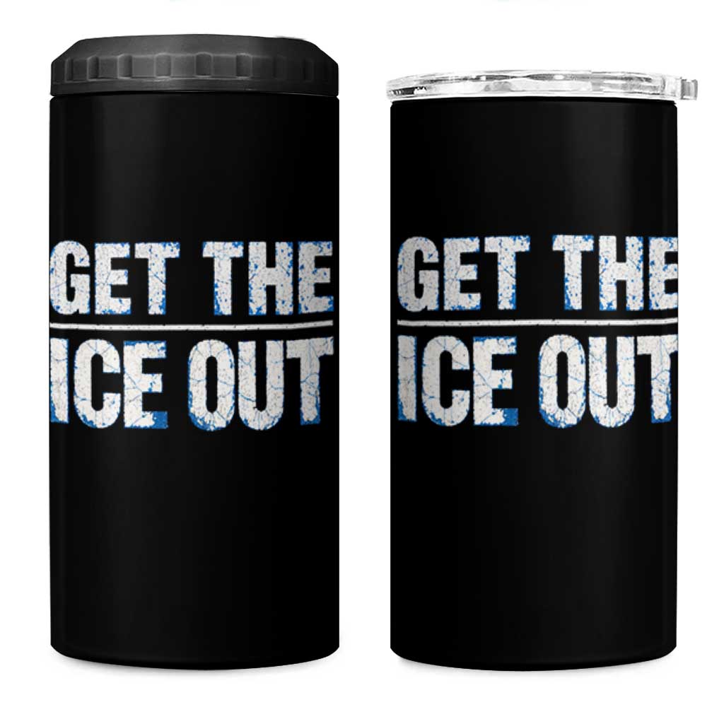 Minnesota Resist Anti ICE Immigration Protest Ladies 4 in 1 Can Cooler Tumbler