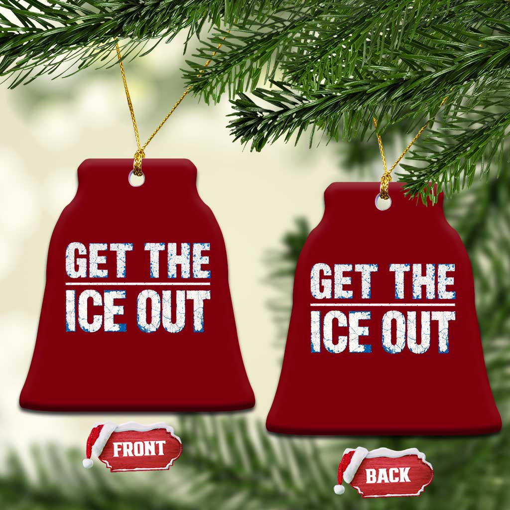 Minnesota Resist Anti ICE Immigration Protest Ladies Ceramic Ornament
