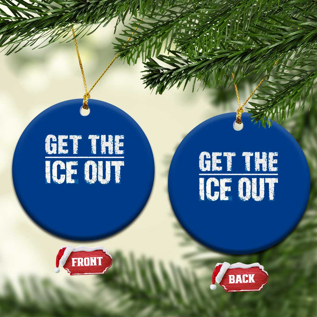 Minnesota Resist Anti ICE Immigration Protest Ladies Ceramic Ornament