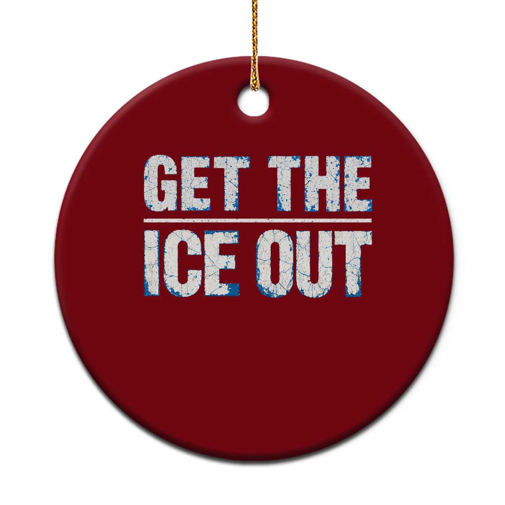 Minnesota Resist Anti ICE Immigration Protest Ladies Ceramic Ornament