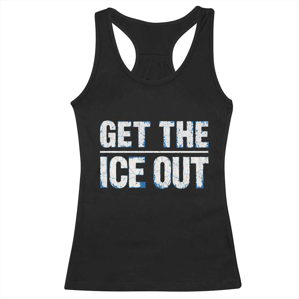 Minnesota Resist Anti ICE Immigration Protest Ladies Racerback Tank Top