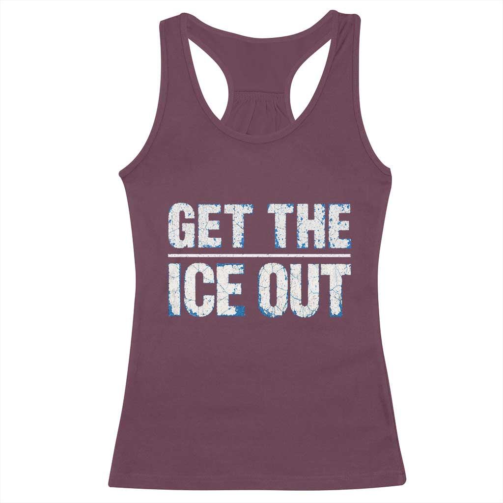Minnesota Resist Anti ICE Immigration Protest Ladies Racerback Tank Top