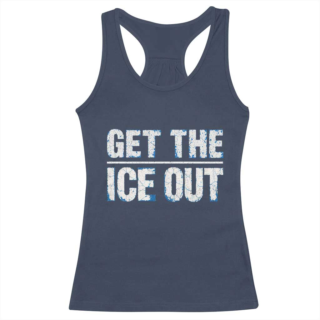 Minnesota Resist Anti ICE Immigration Protest Ladies Racerback Tank Top