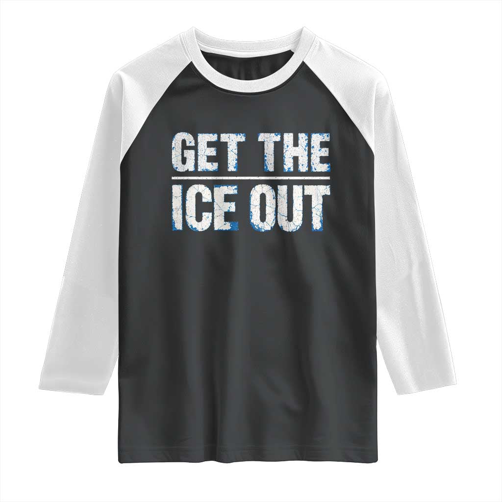 Minnesota Resist Anti ICE Immigration Protest Ladies Raglan Shirt