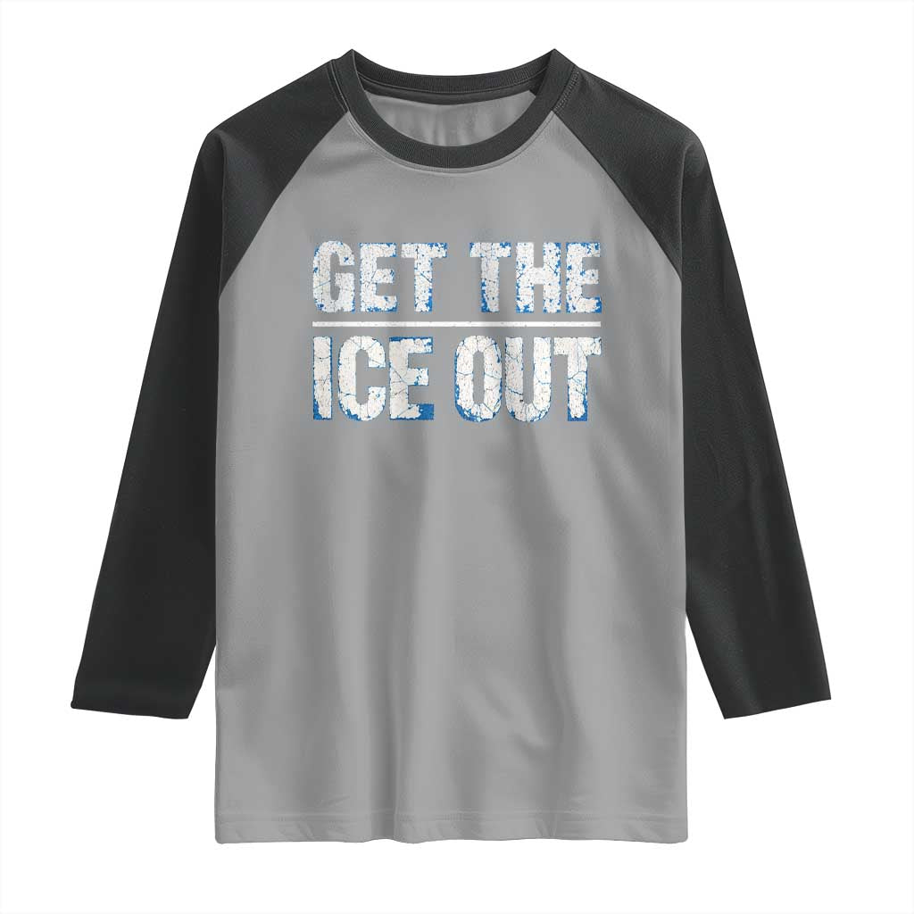 Minnesota Resist Anti ICE Immigration Protest Ladies Raglan Shirt