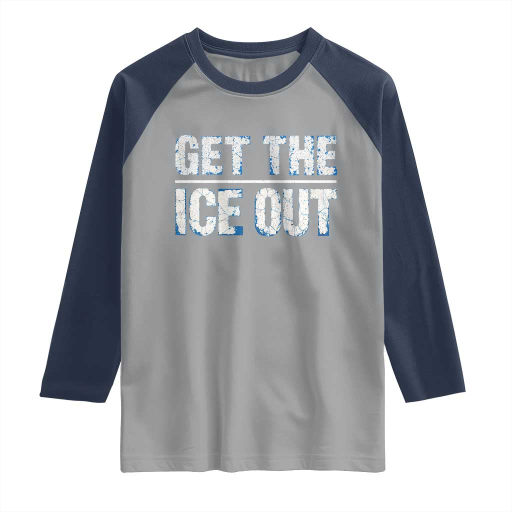Minnesota Resist Anti ICE Immigration Protest Ladies Raglan Shirt