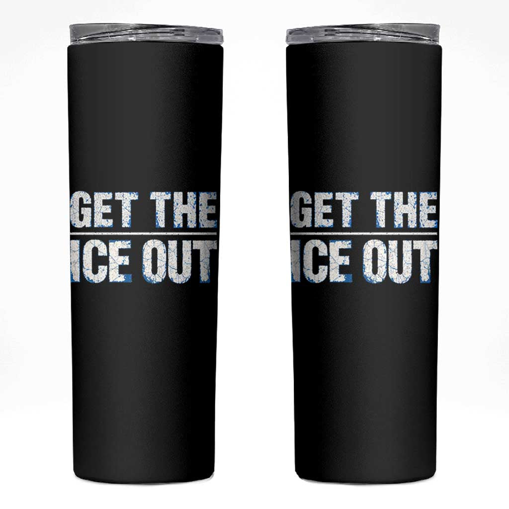 Minnesota Resist Anti ICE Immigration Protest Ladies Skinny Tumbler