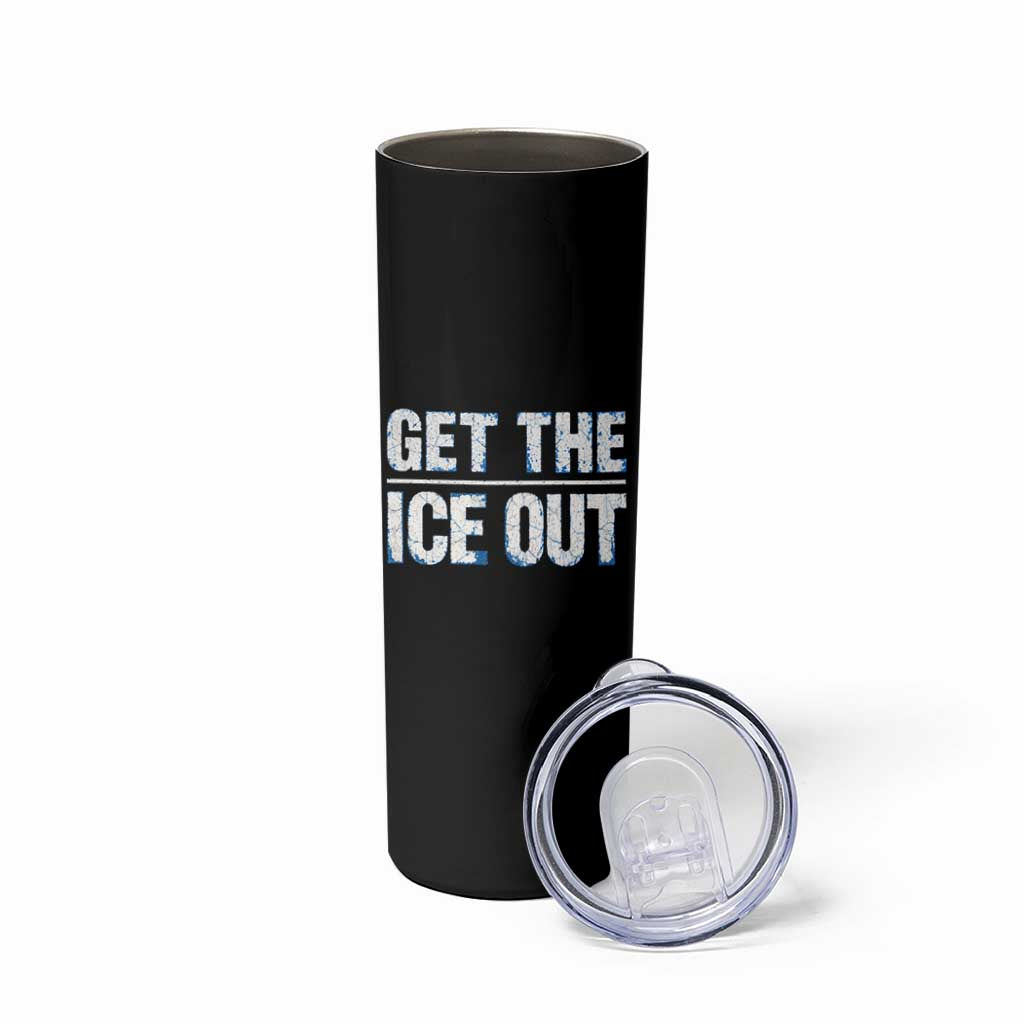 Minnesota Resist Anti ICE Immigration Protest Ladies Skinny Tumbler