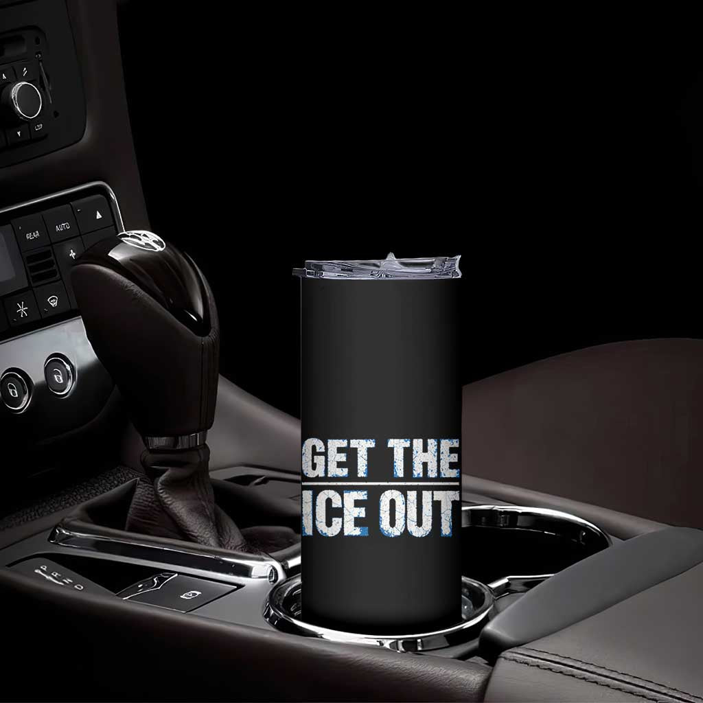 Minnesota Resist Anti ICE Immigration Protest Ladies Skinny Tumbler