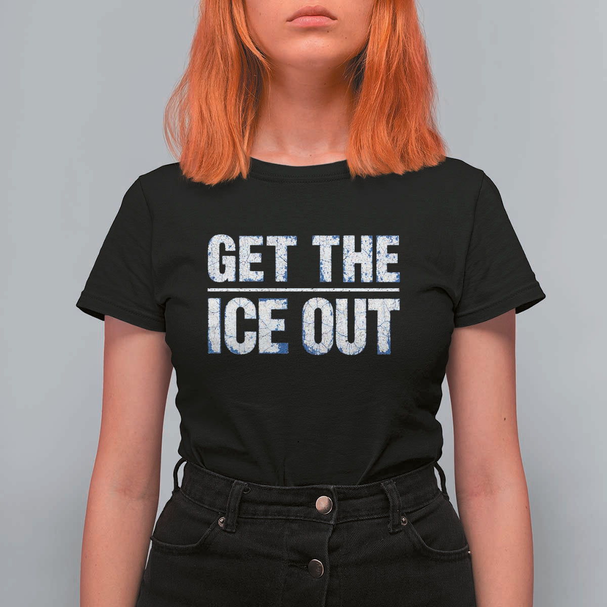 Minnesota Resist Anti ICE Immigration Protest Ladies T Shirt For Women