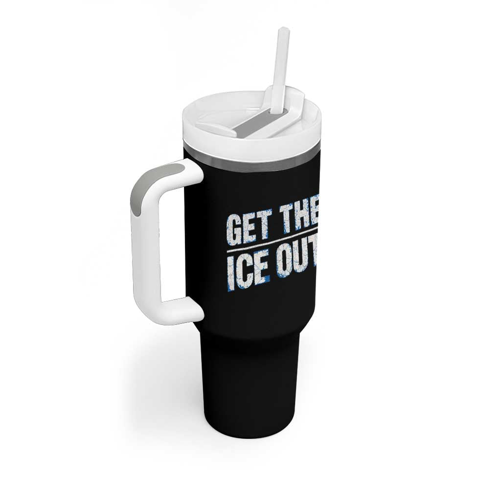 Minnesota Resist Anti ICE Immigration Protest Ladies Tumbler With Handle