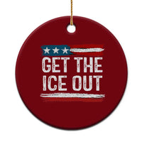 Anti ICE Immigration Protest Human Rights Ceramic Ornament