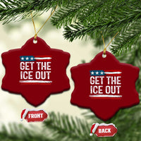 Anti ICE Immigration Protest Human Rights Ceramic Ornament