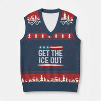 Anti ICE Immigration Protest Human Rights V-Neck Knit Sweater Vest