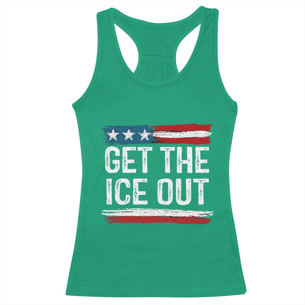 Anti ICE Immigration Protest Human Rights Racerback Tank Top