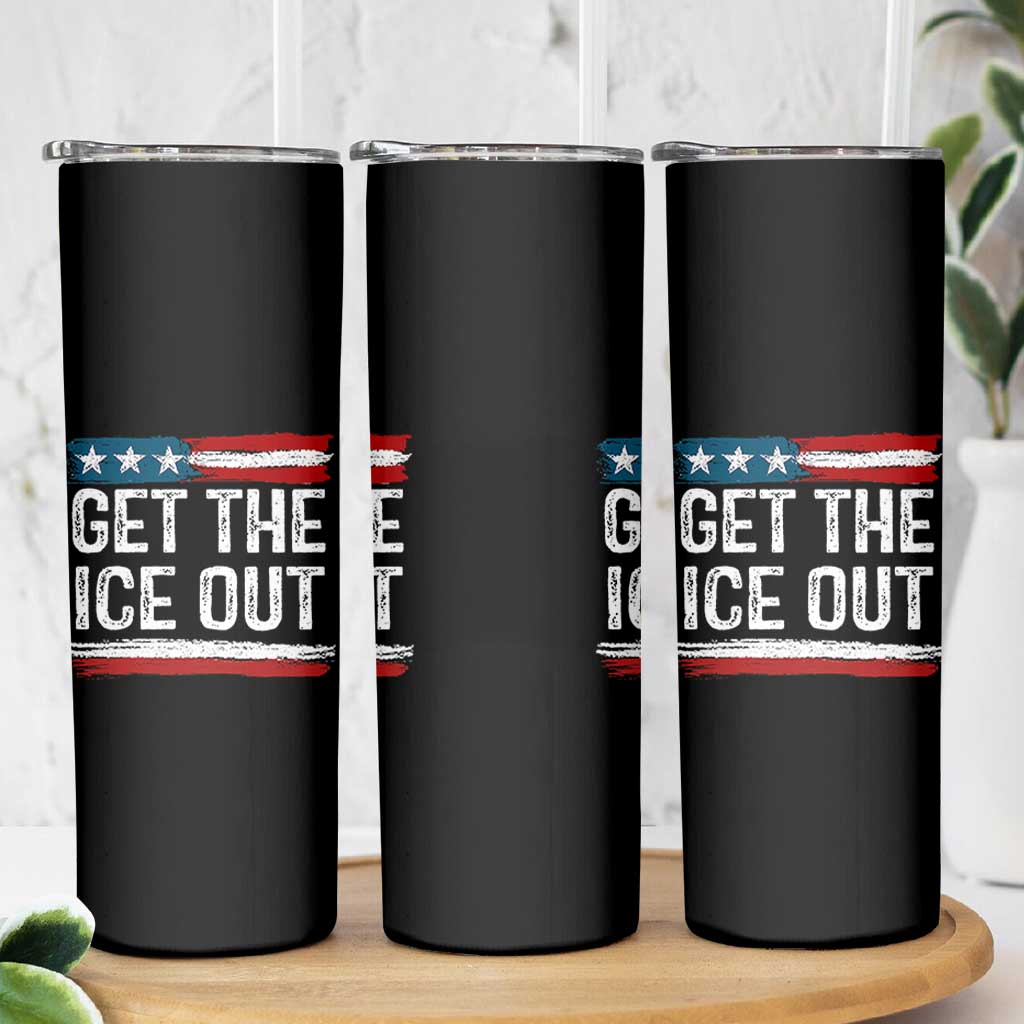 Anti ICE Immigration Protest Human Rights Skinny Tumbler