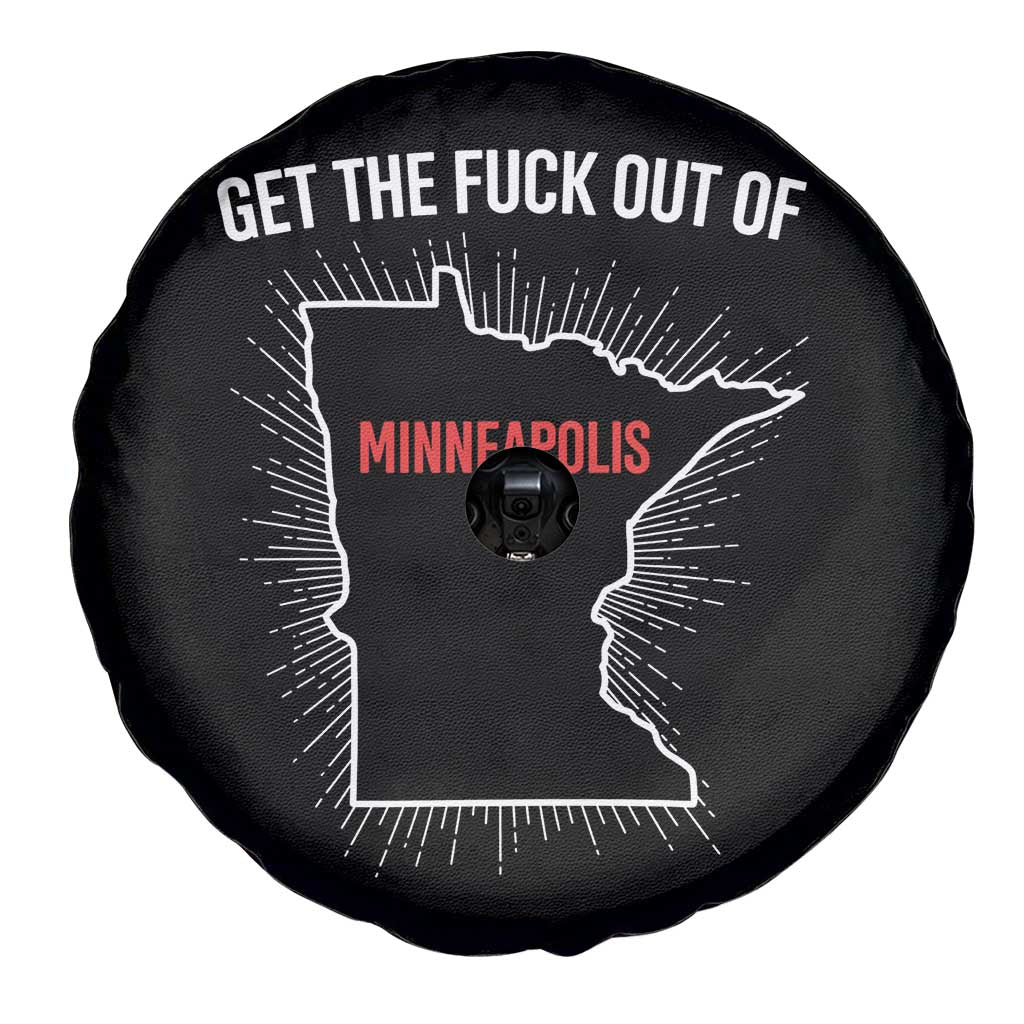 Get The Fck Out Of Minneapolis Spare Tire Cover Minnesota Resist Anti ICE Immigration Protest Ladies