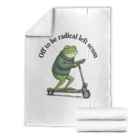 Funny Frog Anti ICE Political Protest Throw Blanket Off To Be Radical Left Scum