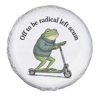 Funny Frog Anti ICE Political Protest Spare Tire Cover Off To Be Radical Left Scum