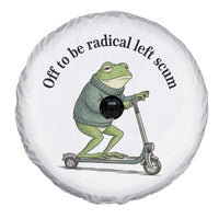 Funny Frog Anti ICE Political Protest Spare Tire Cover Off To Be Radical Left Scum