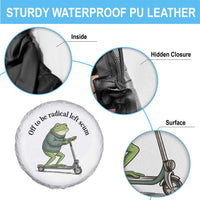 Funny Frog Anti ICE Political Protest Spare Tire Cover Off To Be Radical Left Scum