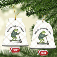Funny Frog Anti ICE Political Protest Ceramic Ornament Off To Be Radical Left Scum