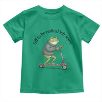 Funny Frog Anti ICE Political Protest Toddler T Shirt Off To Be Radical Left Scum