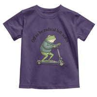 Funny Frog Anti ICE Political Protest Toddler T Shirt Off To Be Radical Left Scum