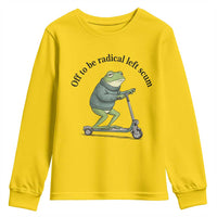 Funny Frog Anti ICE Political Protest Youth Sweatshirt Off To Be Radical Left Scum