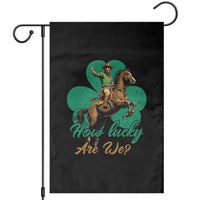 How Lucky Are We Garden Flag Cowboy Western Irish St Patrick's Day