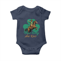 How Lucky Are We Baby Onesie Cowboy Western Irish St Patrick's Day