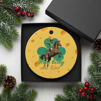 How Lucky Are We Ceramic Ornament Cowboy Western Irish St Patrick's Day
