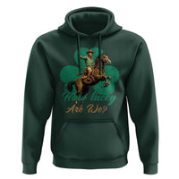 How Lucky Are We Hoodie Cowboy Western Irish St Patrick's Day