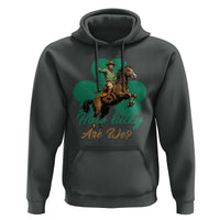 How Lucky Are We Hoodie Cowboy Western Irish St Patrick's Day