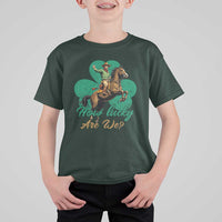 How Lucky Are We T Shirt For Kid Cowboy Western Irish St Patrick's Day