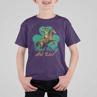 How Lucky Are We T Shirt For Kid Cowboy Western Irish St Patrick's Day