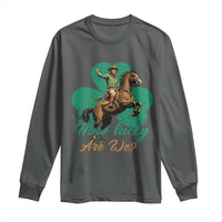 How Lucky Are We Long Sleeve Shirt Cowboy Western Irish St Patrick's Day