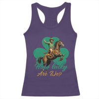 How Lucky Are We Racerback Tank Top Cowboy Western Irish St Patrick's Day