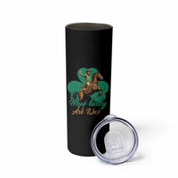 How Lucky Are We Skinny Tumbler Cowboy Western Irish St Patrick's Day