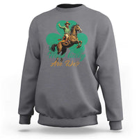 How Lucky Are We Sweatshirt Cowboy Western Irish St Patrick's Day