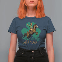 How Lucky Are We T Shirt For Women Cowboy Western Irish St Patrick's Day