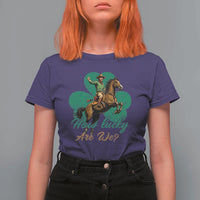 How Lucky Are We T Shirt For Women Cowboy Western Irish St Patrick's Day