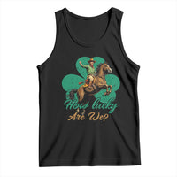 How Lucky Are We Tank Top Cowboy Western Irish St Patrick's Day